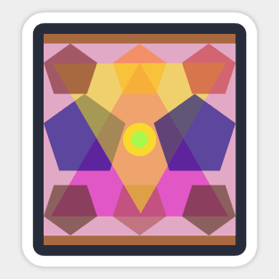 Color and light geometry Sticker